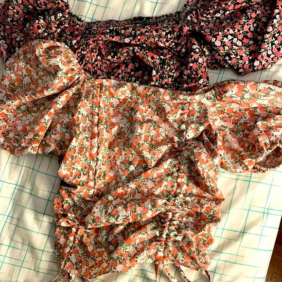 Puff sleeve crop top - Picture 1 of 4